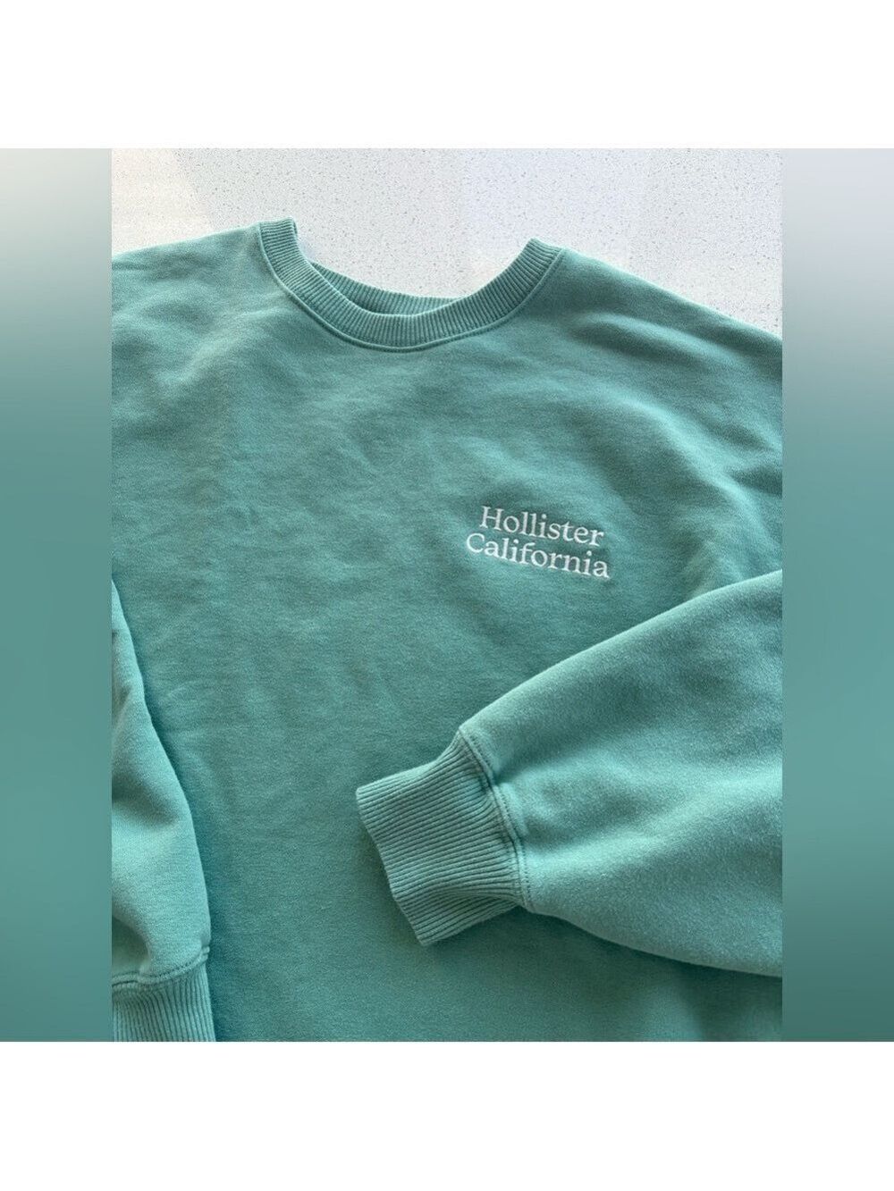 Hollister Teal Crewneck Sweatshirt